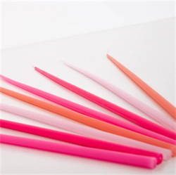 Meri Meri - Pink Tall Tapered Candles - Pembe Uzun Mumlar