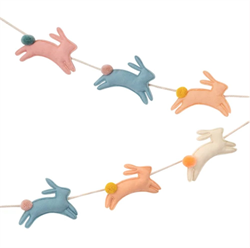 Meri Meri - Felt Bunny Garland - Tavşan Asılan Süs