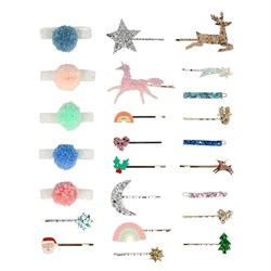 Meri Meri - Hair Accessories Advent Calendar Suitcase - Saç Tokalı Advent Calender