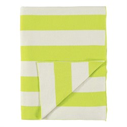 Meri Meri - Çizgili Örme Battaniye - Sarı & Fildişi