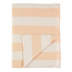 Meri Meri - Çizgili Battaniye - Şeftali & Fildişi
