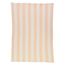 Meri Meri - Çizgili Battaniye - Şeftali & Fildişi