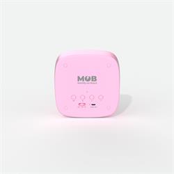 Şeker Pembe Tavşan Masaüstü Saati ve Gece Lambası