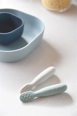 Silikon Kaşık Seti, Sage green/velvet grey