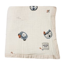 Sleepy Campers Organik Bebek Battaniyesi // 4 Kat Müslin