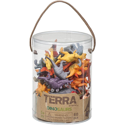 Terra 60 Parça Küçük Oyun Seti, Dinozorlar