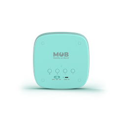 Turkuaz Tavşan Masaüstü Saati ve Gece Lambası