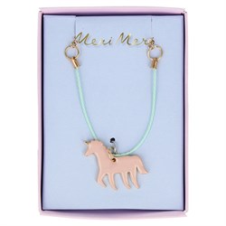 Meri Meri - Enamel Unicorn Necklace - Unicorn Kolye