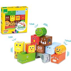 Vilac - Sesli Ahşap Bloklar - Hayvanlar