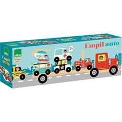 Vilac - Truck and Trailer with Vehicules Stacking Game - Taşıtları Kamyona Dizme Oyunu