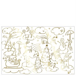 Meri Meri - Christmas Colouring Posters - Yeni Yıl Boyama Posterleri - 2Li