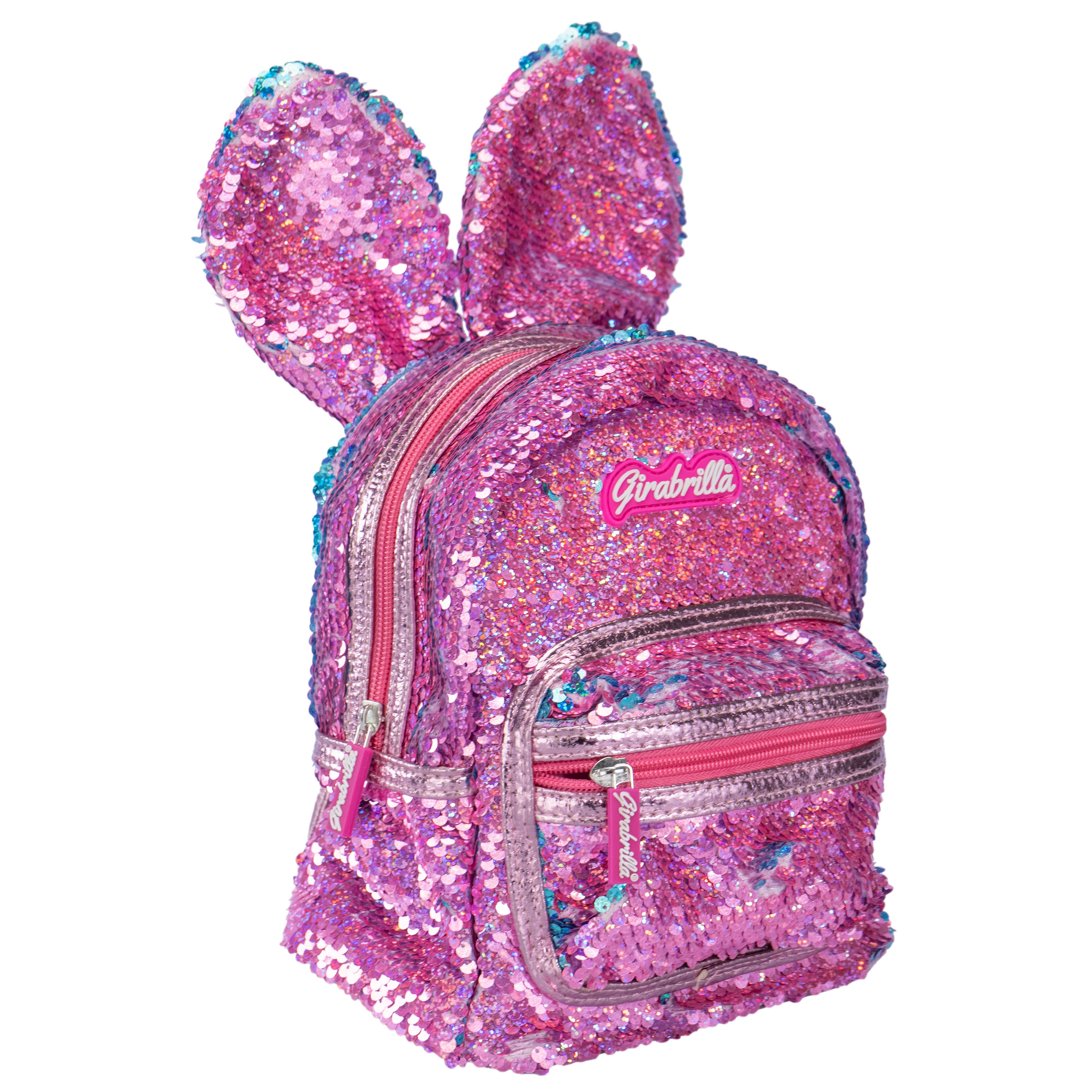 Payetli Sırt Çantası Tavşan, Koyu Pembe Kategorisiz Girabrilla