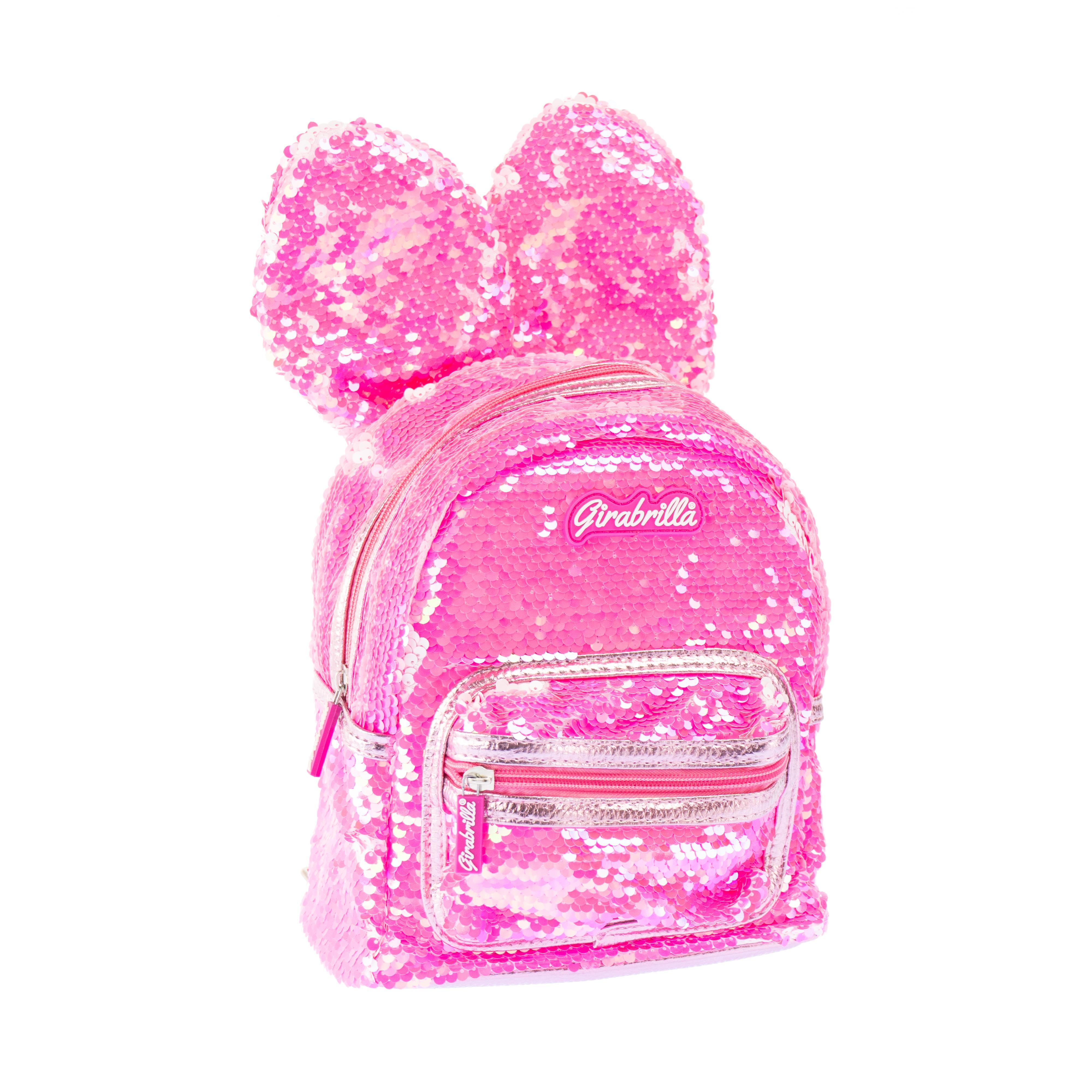 Payetli Sırt Çantası Tavşan, Fuşya Kategorisiz Girabrilla