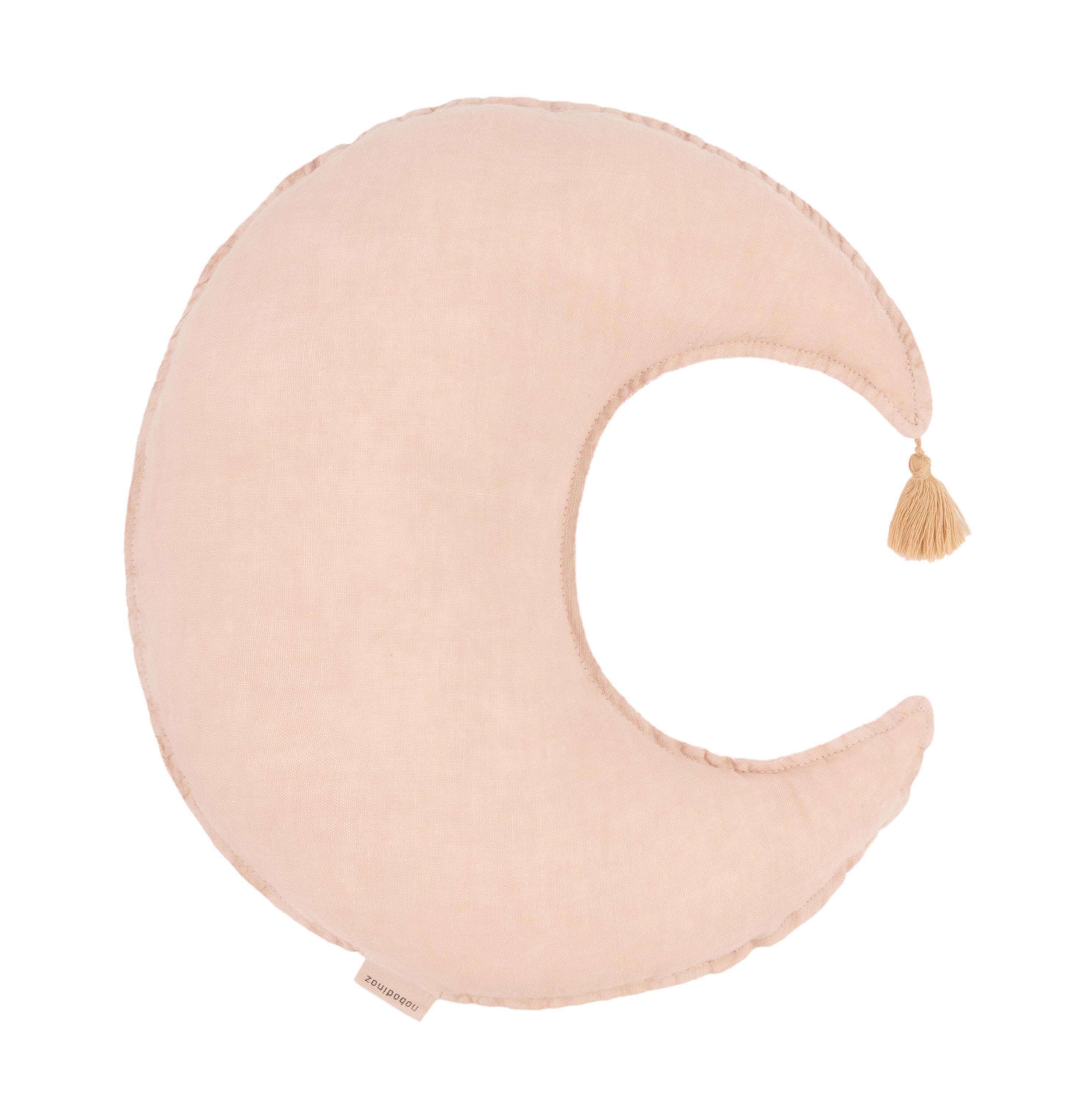 Nobodinoz Fransız Keten Yastık, Moon Powder Pink
