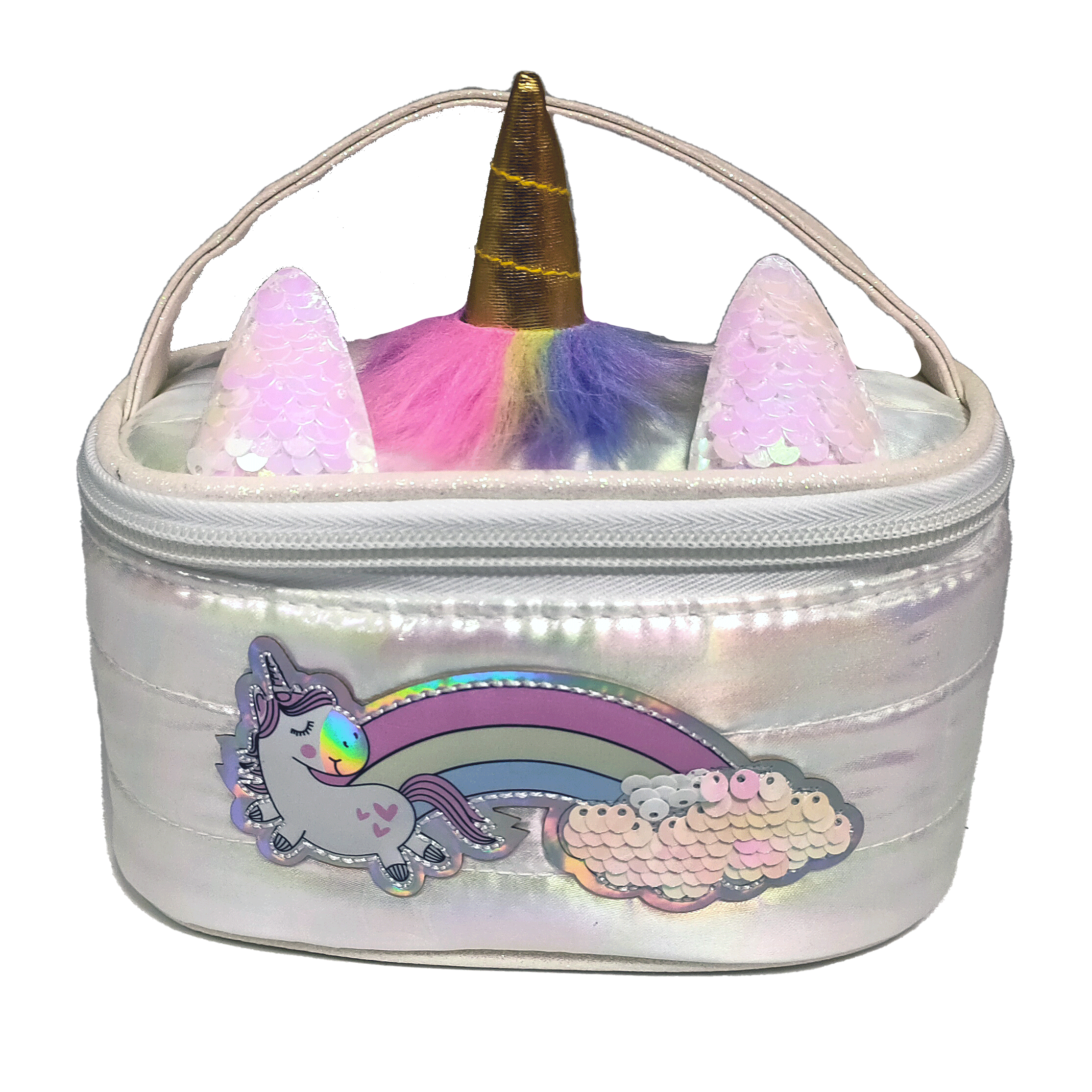 Puffer Unicorn Makyaj Çantası, Açık Pembe Kategorisiz Girabrilla