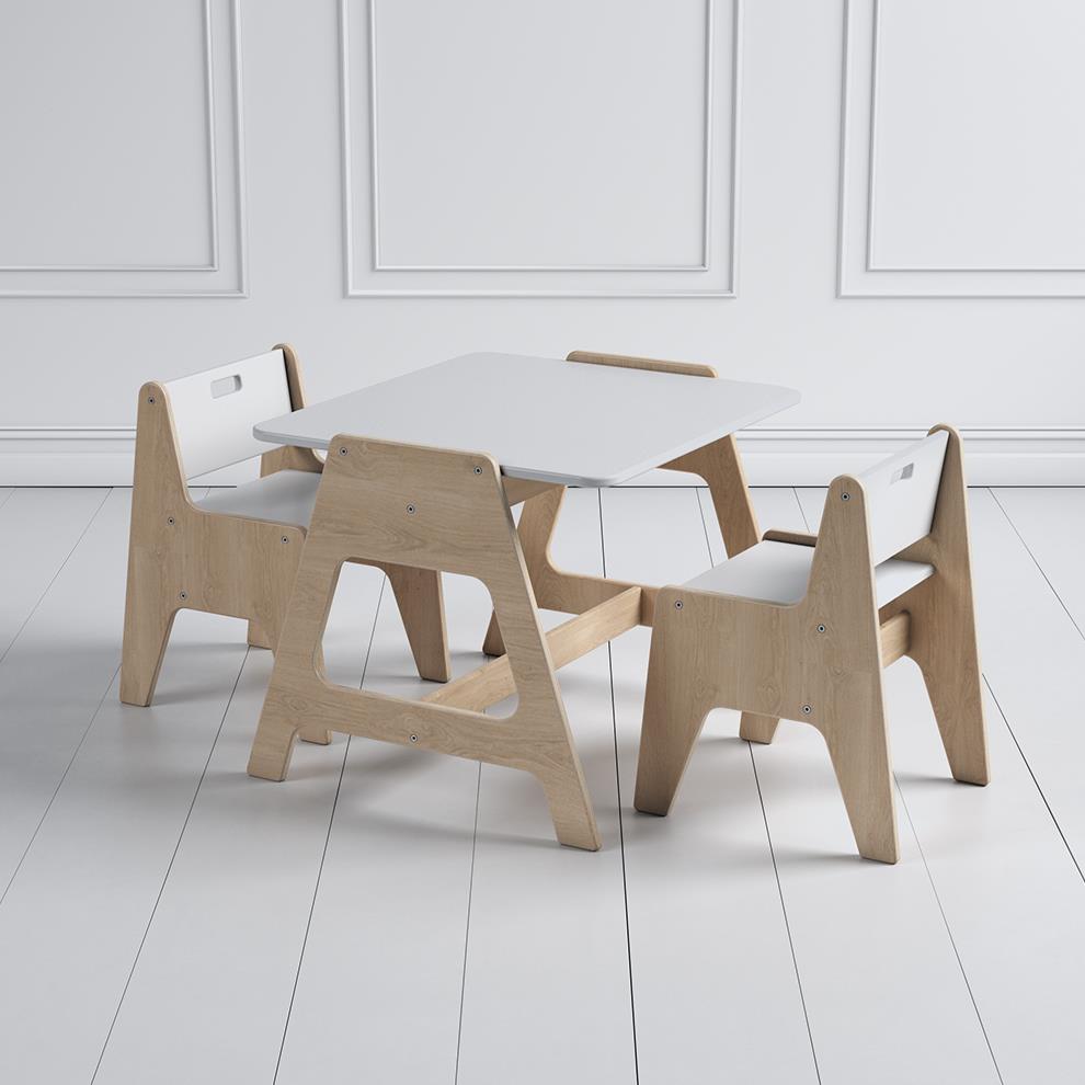 Cotable Masa Takımı, Beyaz Kategorisiz Woody&Happy