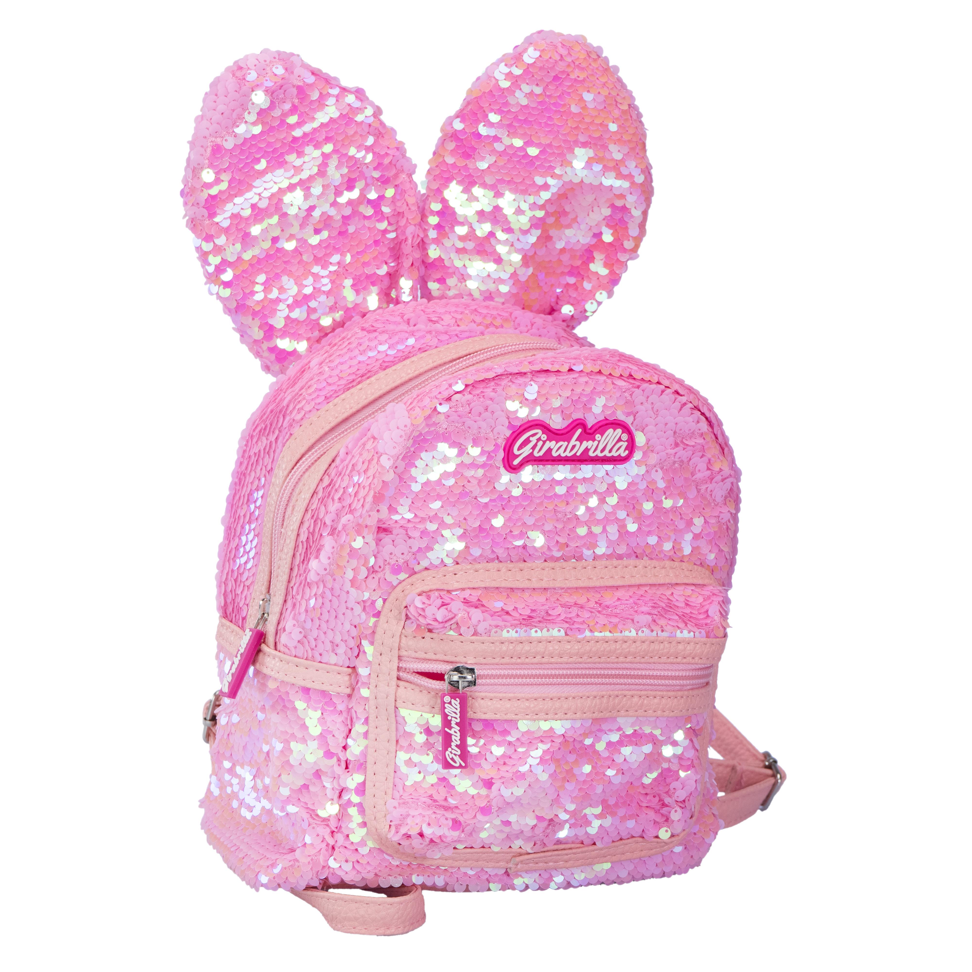 Payetli Sırt Çantası Tavşan, Açık Pembe Kategorisiz Girabrilla