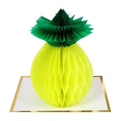 Meri Meri - Pineapple Honeycomb Card - Ananas Tebrik Kartı