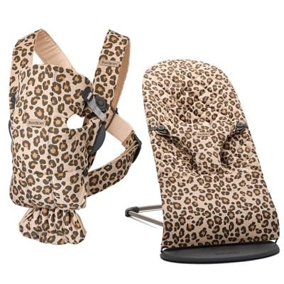 BabyBjörn Bliss Ana Kucağı & Kanguru Mini Cotton Yenidoğan Seti / Beige Leopard