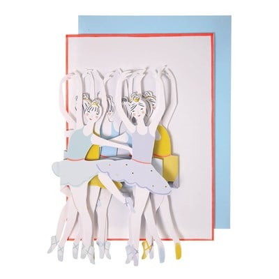 Meri Meri - Ballet Dancers Card - Balerin Tebrik Kartı