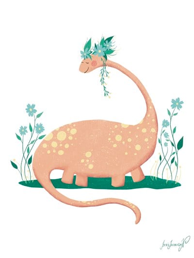 Beril Bozdoğan Art Poster, Diplodocus Tablolar