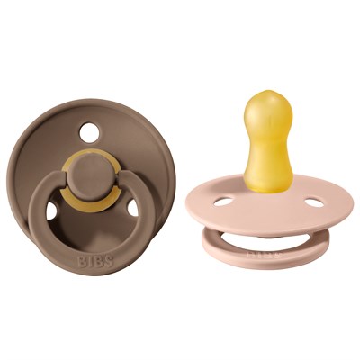 Bibs Bibs İkili Kauçuk Emzik, Dark Oak / Blush Emzik