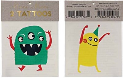 Meri Meri - Monster Tattoos - Canavar Geçici Dövme - S