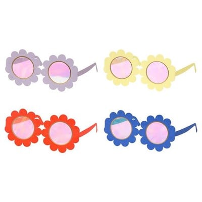 Meri Meri - Flower Paper Glasses - Çiçekli Kağıt Gözlük