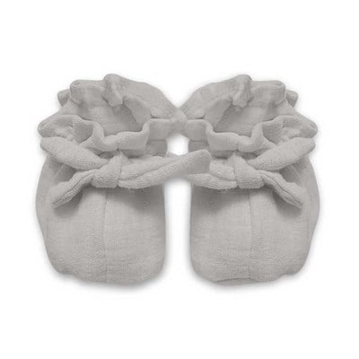 Deux  Lapins Cotton Grey Müslin Bebek Patik Bebek Patik