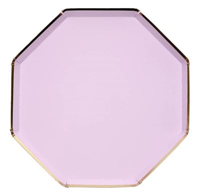 Meri Meri - Lilac Plates - Lila Tabaklar - L - 8'li