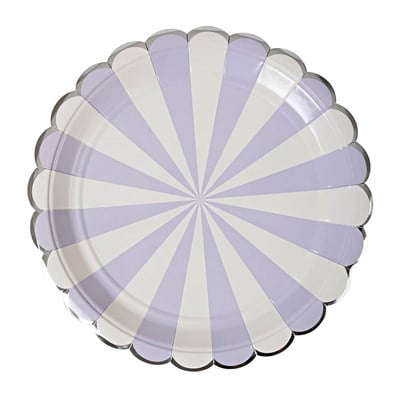 Eflatun Çizgili Tabak (L)
