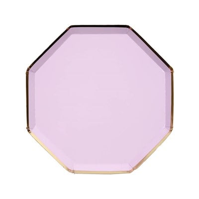 Meri Meri - Lilac Plates - Lila Tabaklar - M - 8'li