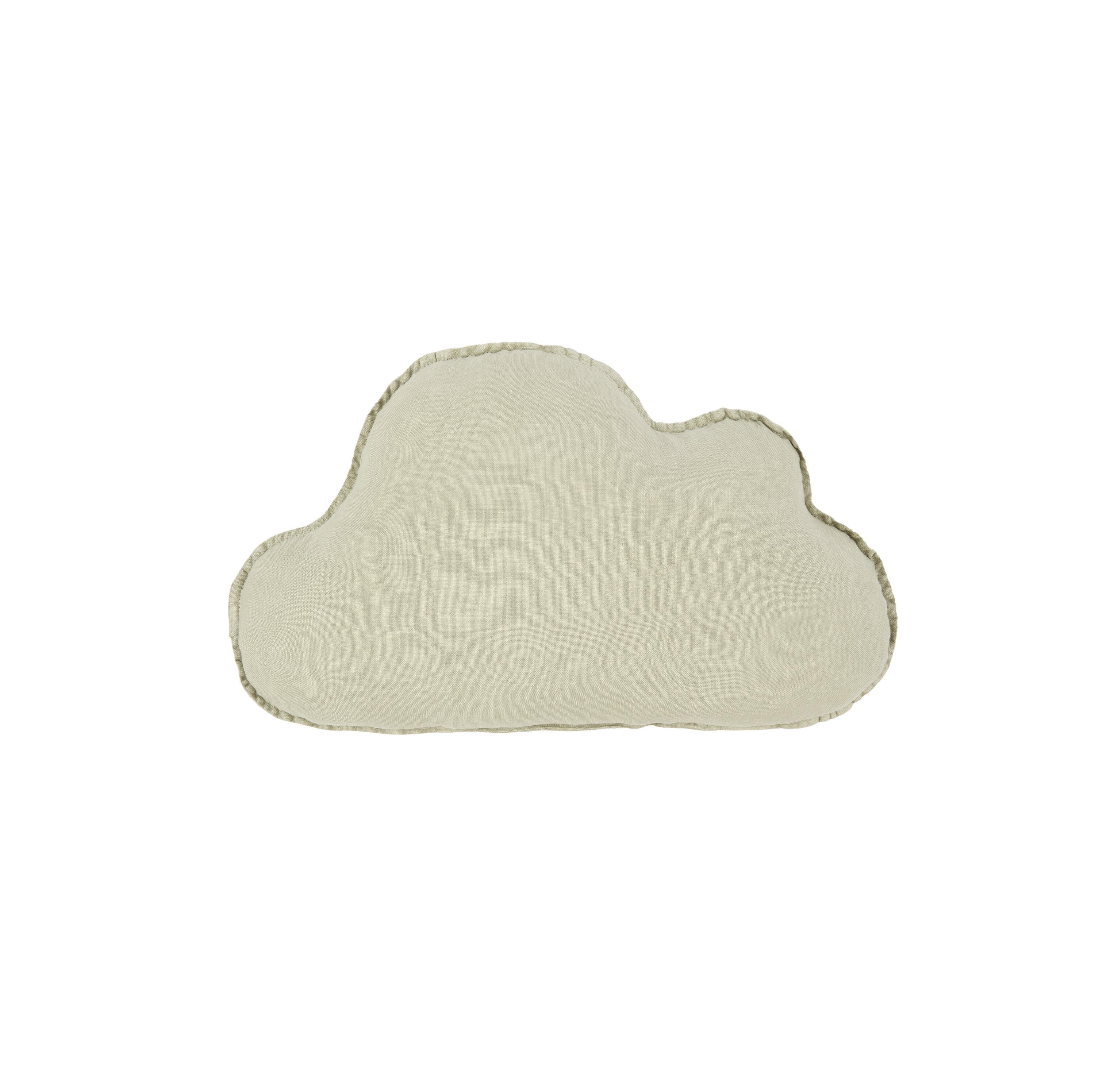 Nobodinoz Fransız Keten Yastık, Cloud Green Matcha