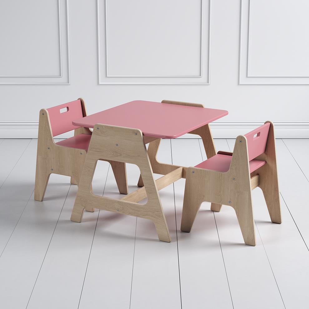 Cotable Masa Takımı, Pembe Kategorisiz Woody&Happy