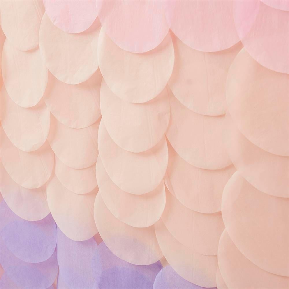 Ginger Ray - Backdrop Tissue Paper Discs Pastel - Pastel Kağıt Arka Fon