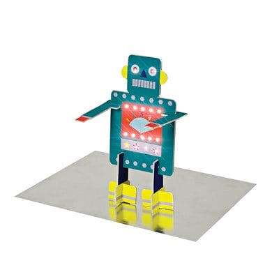Happy Birthday Robot Tebrik Kartı
