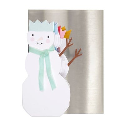 Meri Meri - Snowmen Concertina Card - Kardan Adam Tebrik Kartı