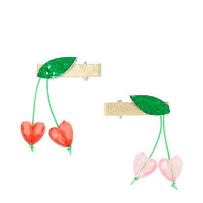 Meri Meri - Cherry Bead Hair Clips - Kiraz Toka