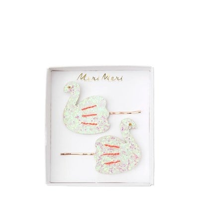 Meri Meri - Swan Hair Slides - Kuğulu Saç Tokası