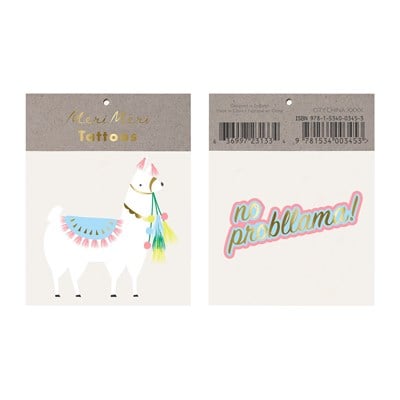 Meri Meri - Lama Tattoos - Lama Geçici Dövmeler - S