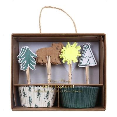 Meri Meri - Let's Explore Cupcake Kit - Kamp Cupcake Kit