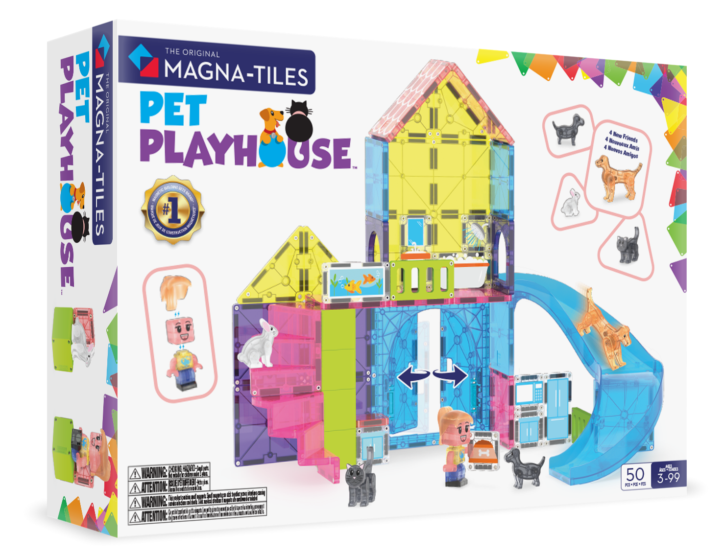 MAGNA-TILES® - Pet Playhouse - 50 Parça