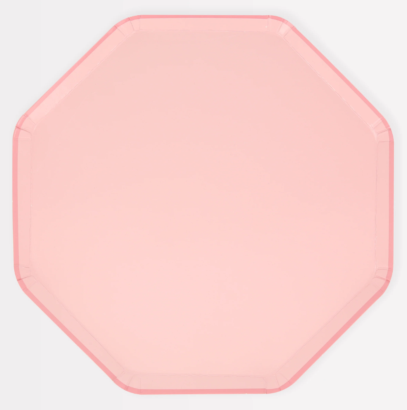 Meri Meri - Cotton Candy Pink Dinner Plates - Pamuk Şeker Pembesi Tabaklar (L) (x8)