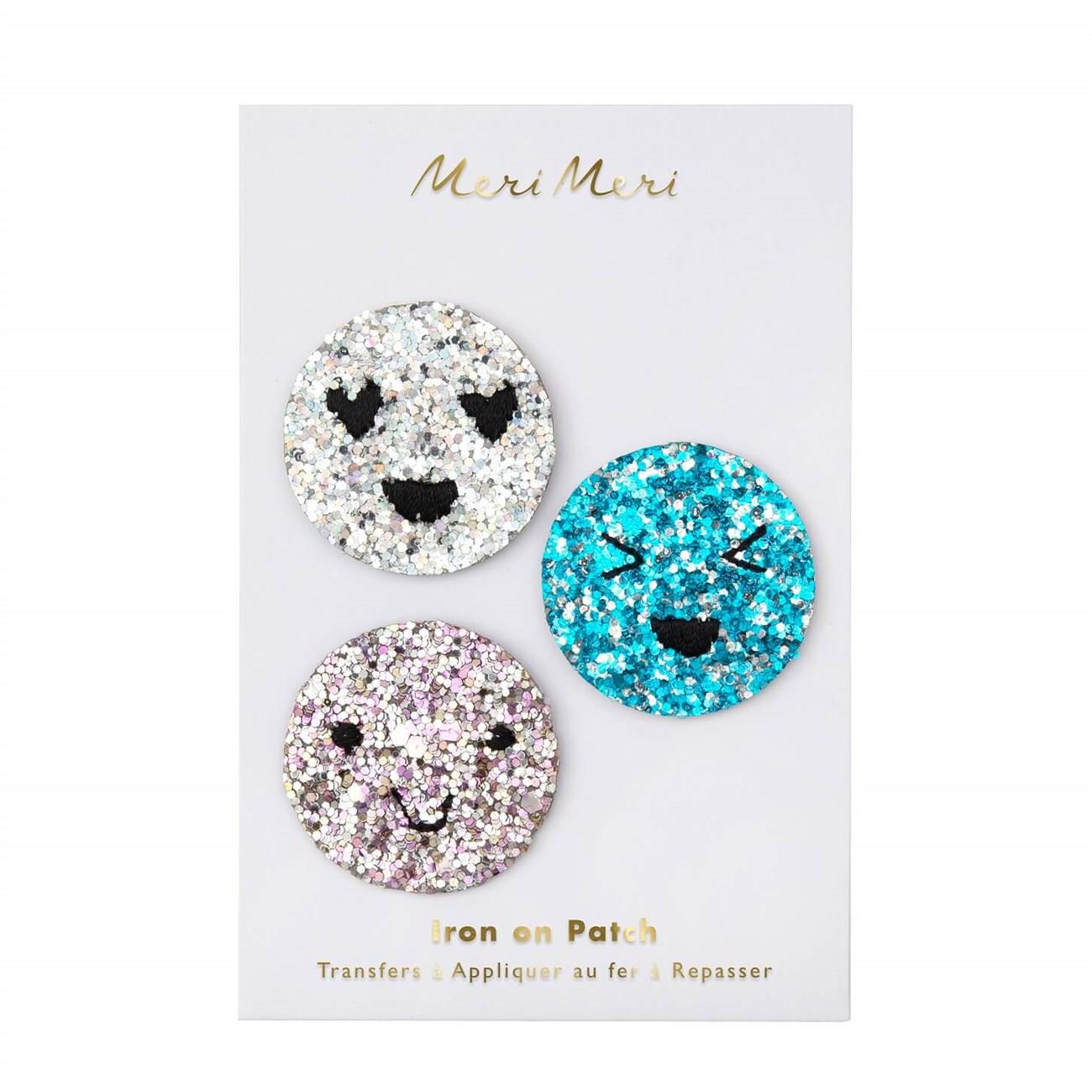 Meri Meri - Glitter Emoji Patches - Simli Emoji Yamaları