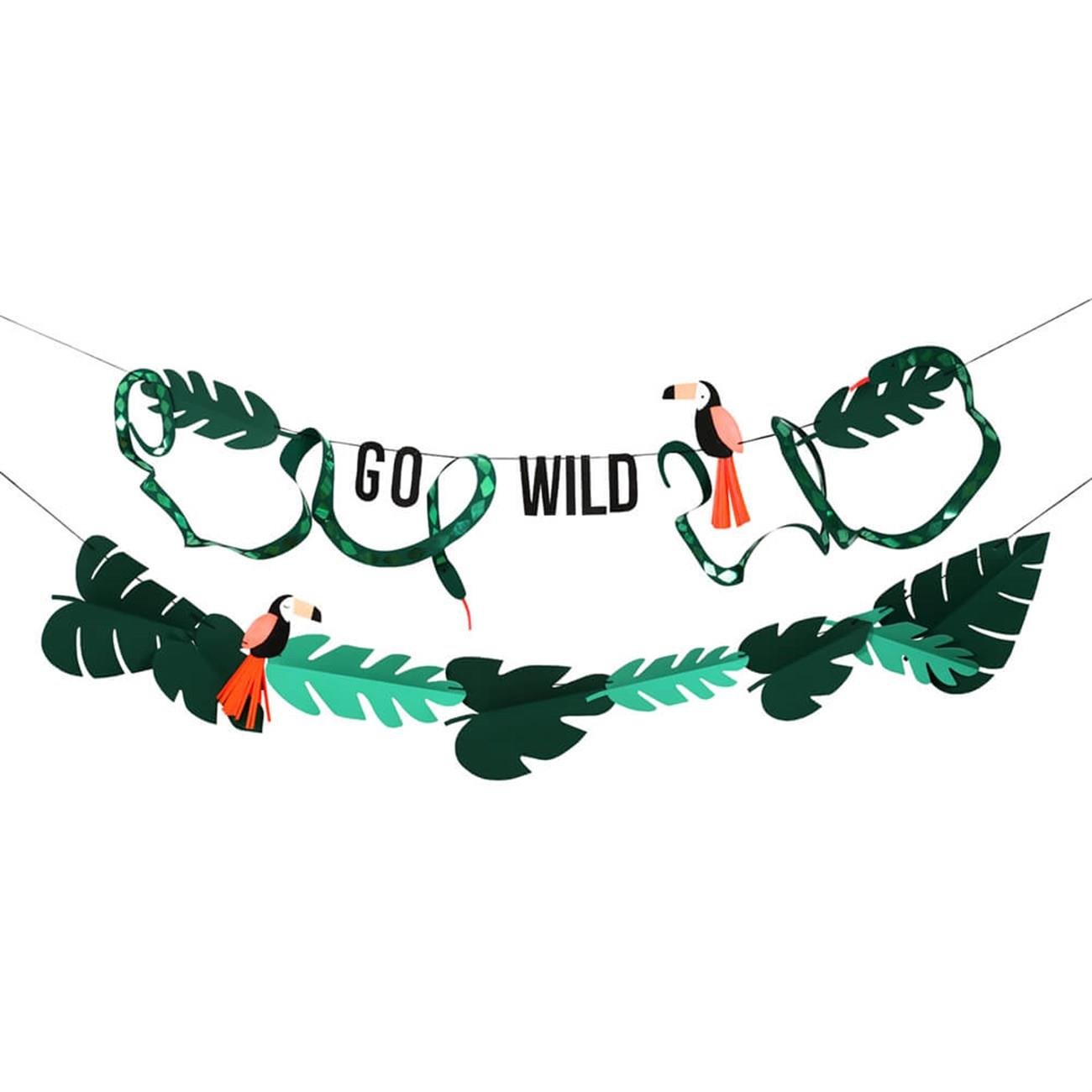 Meri Meri - Go Wild Garland - Vahşi Doğa Asılan Süs