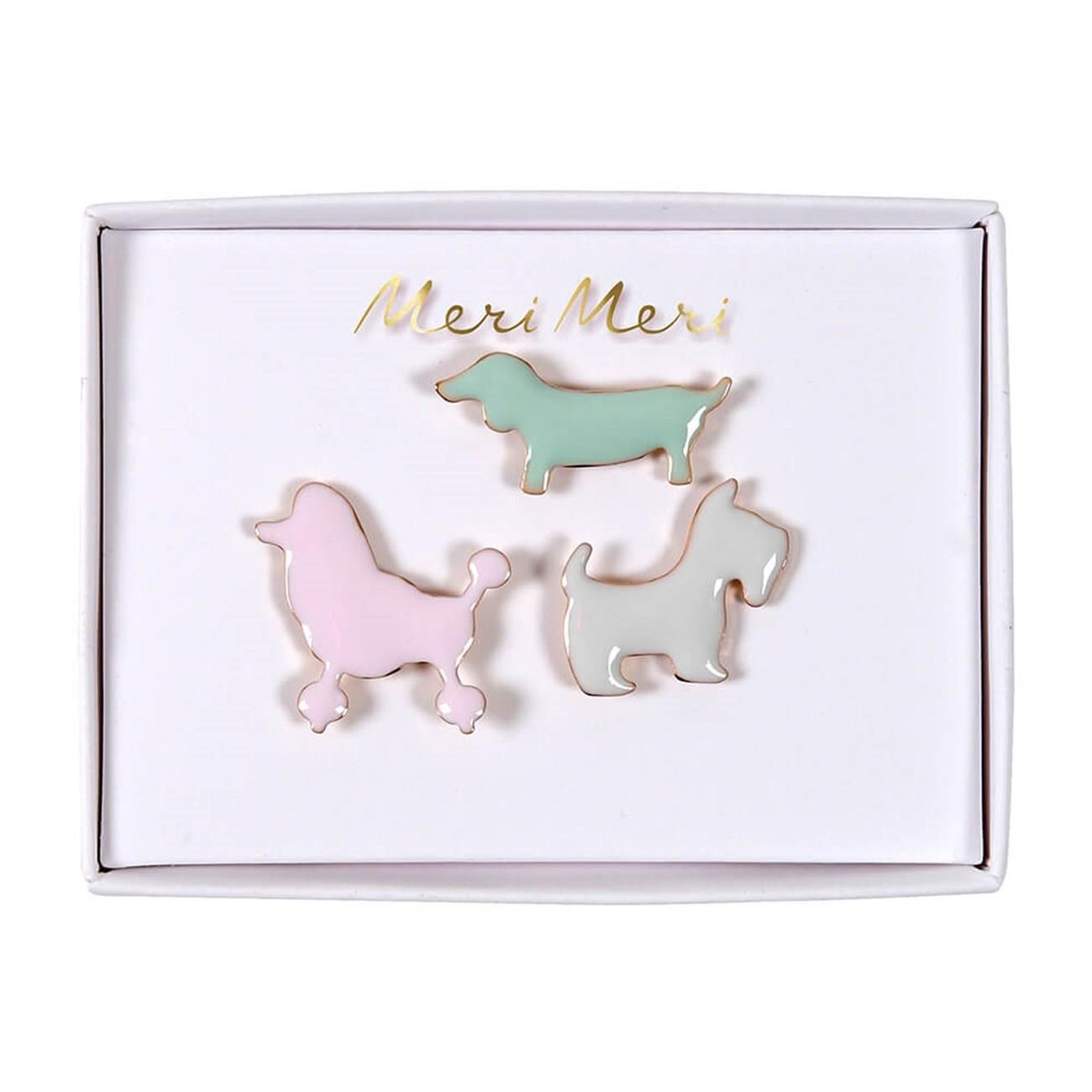 Meri Meri - Köpek Broşlar