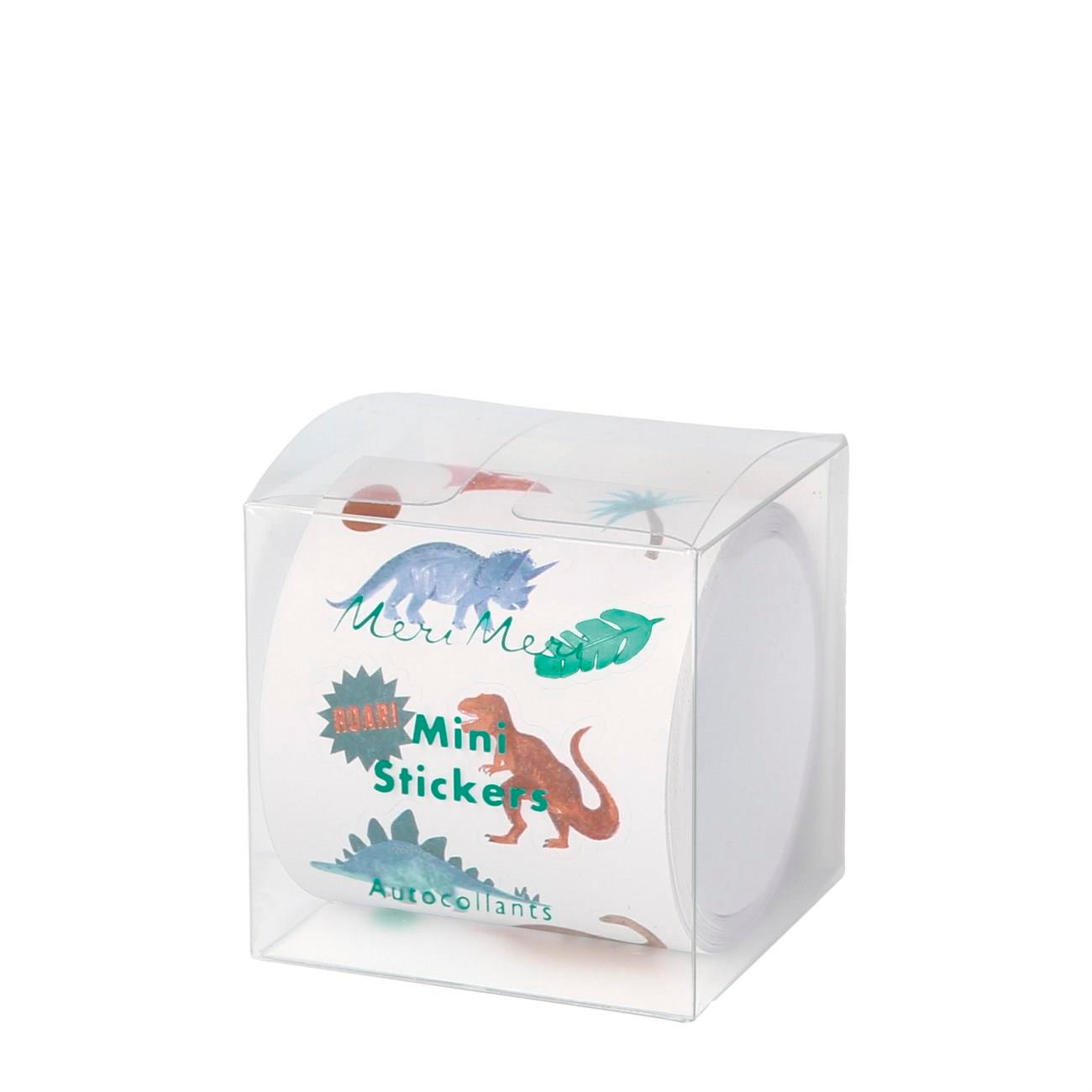 Meri Meri - Mini Dinosaur Stickers - Mini Dinozor Rulo Çıkartma