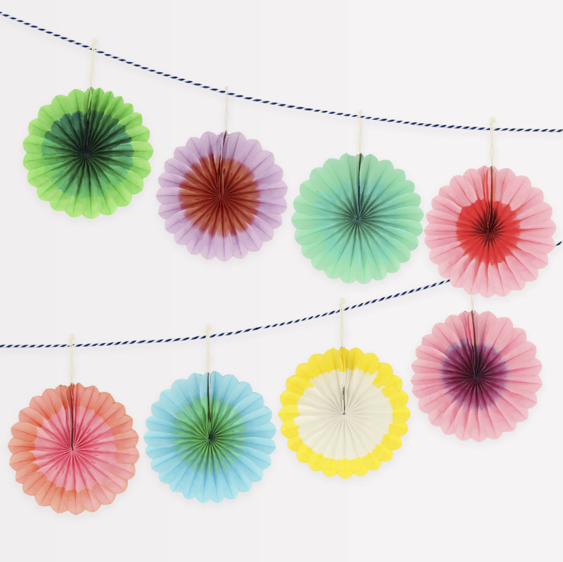 Meri Meri - Mini Fan Garland - Mini Yelpaza Asılan Süsler