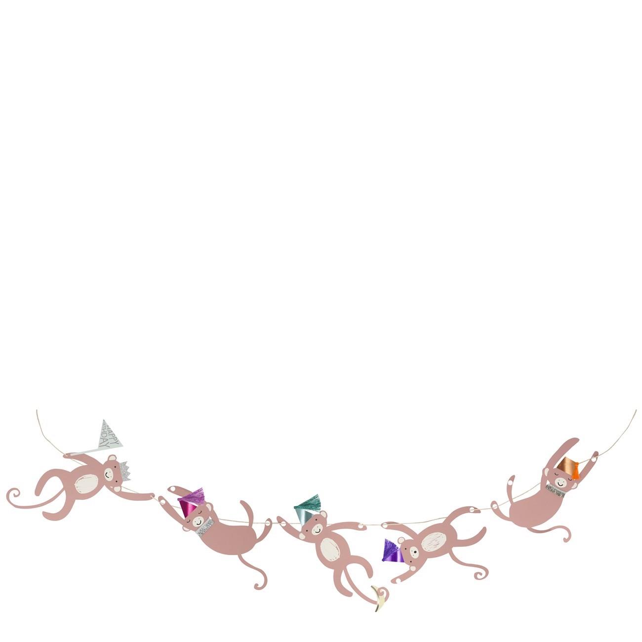 Meri Meri - Monkey Card - Maymun Tebrik Kartı