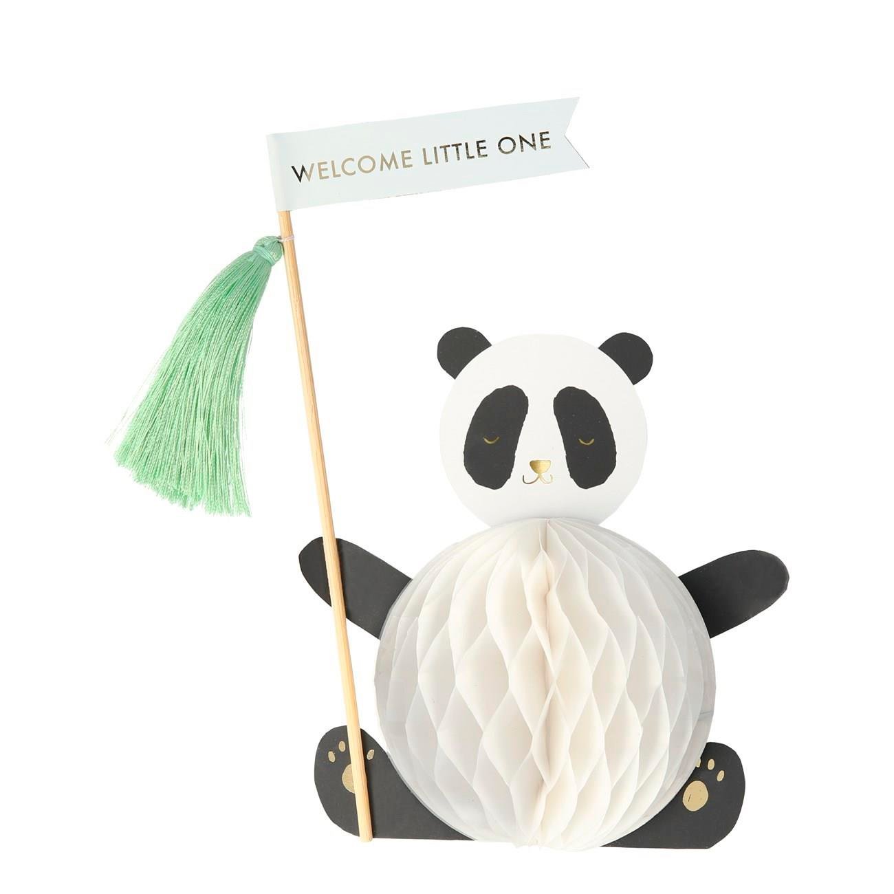 Meri Meri - Panda Card - Panda Tebrik Kartı